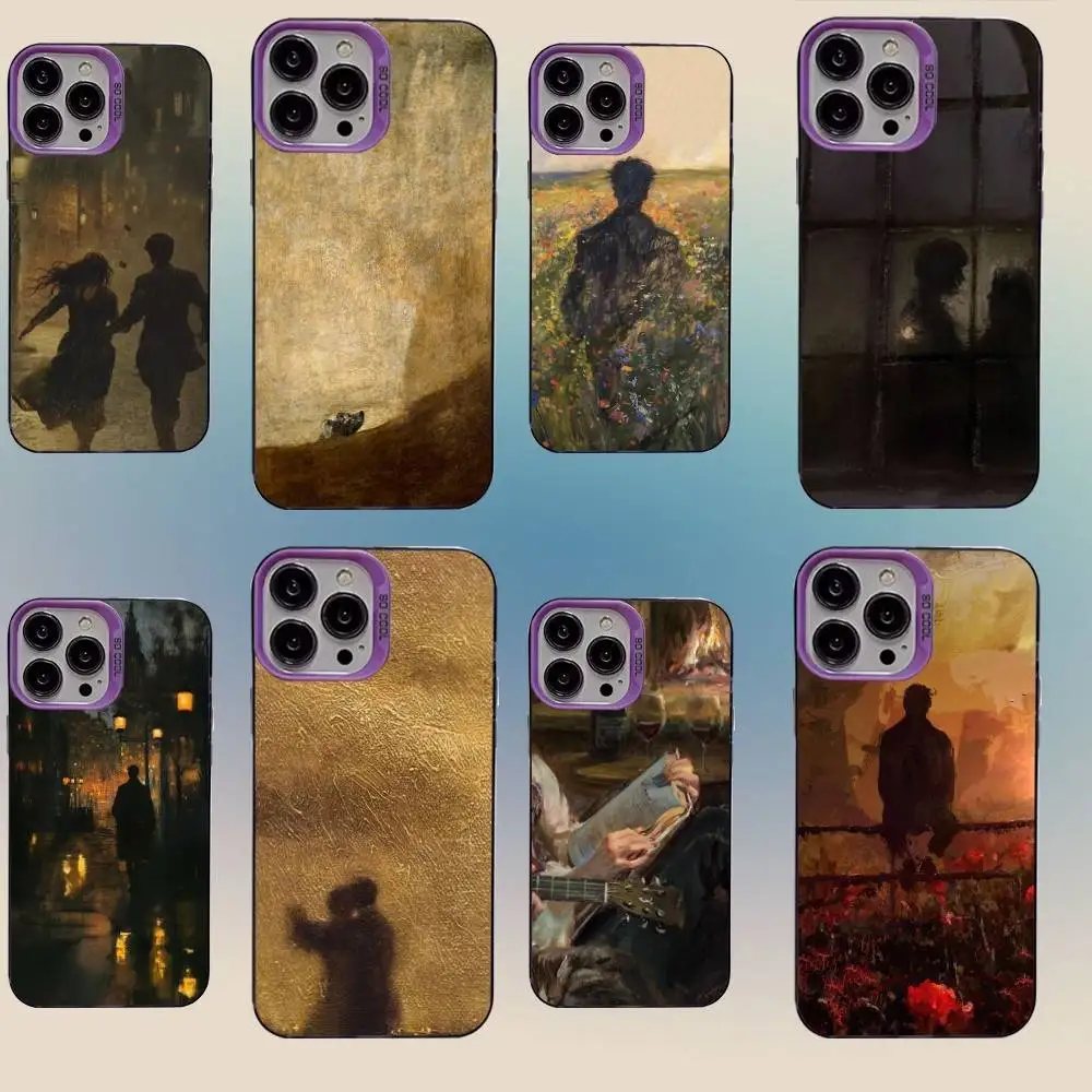 

Capa de telefone espanha francisco goya arte para iphone 16,15,14,13,12,11, mini, pro, se, max, plus, capa de silicone fosco rox