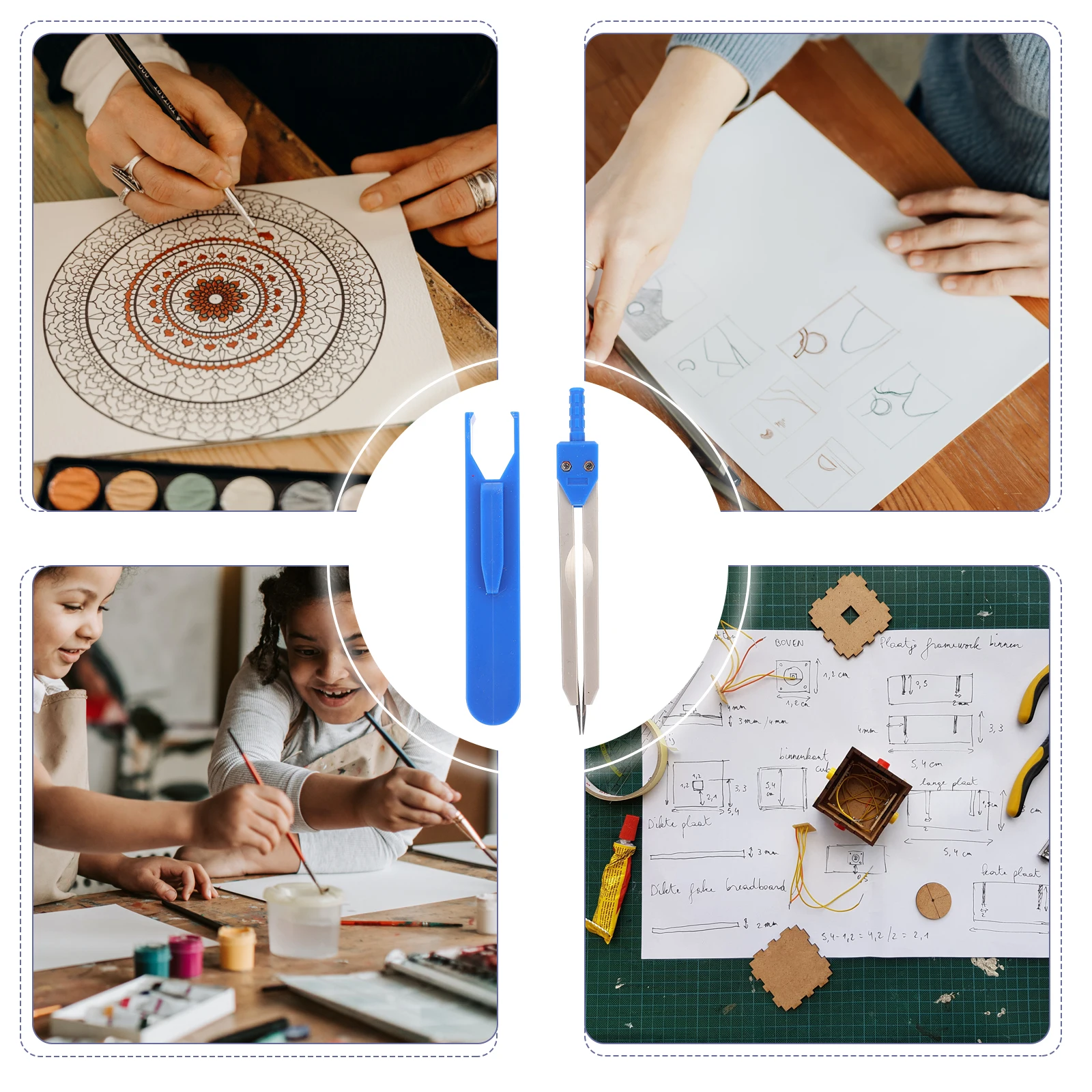 Casing Pelindung Kaliper Pembagi Elektrokardiogram 6 Detik Alat Penyusunan Penggaris Strip Kit Pengukuran Mahasiswa Kedokteran