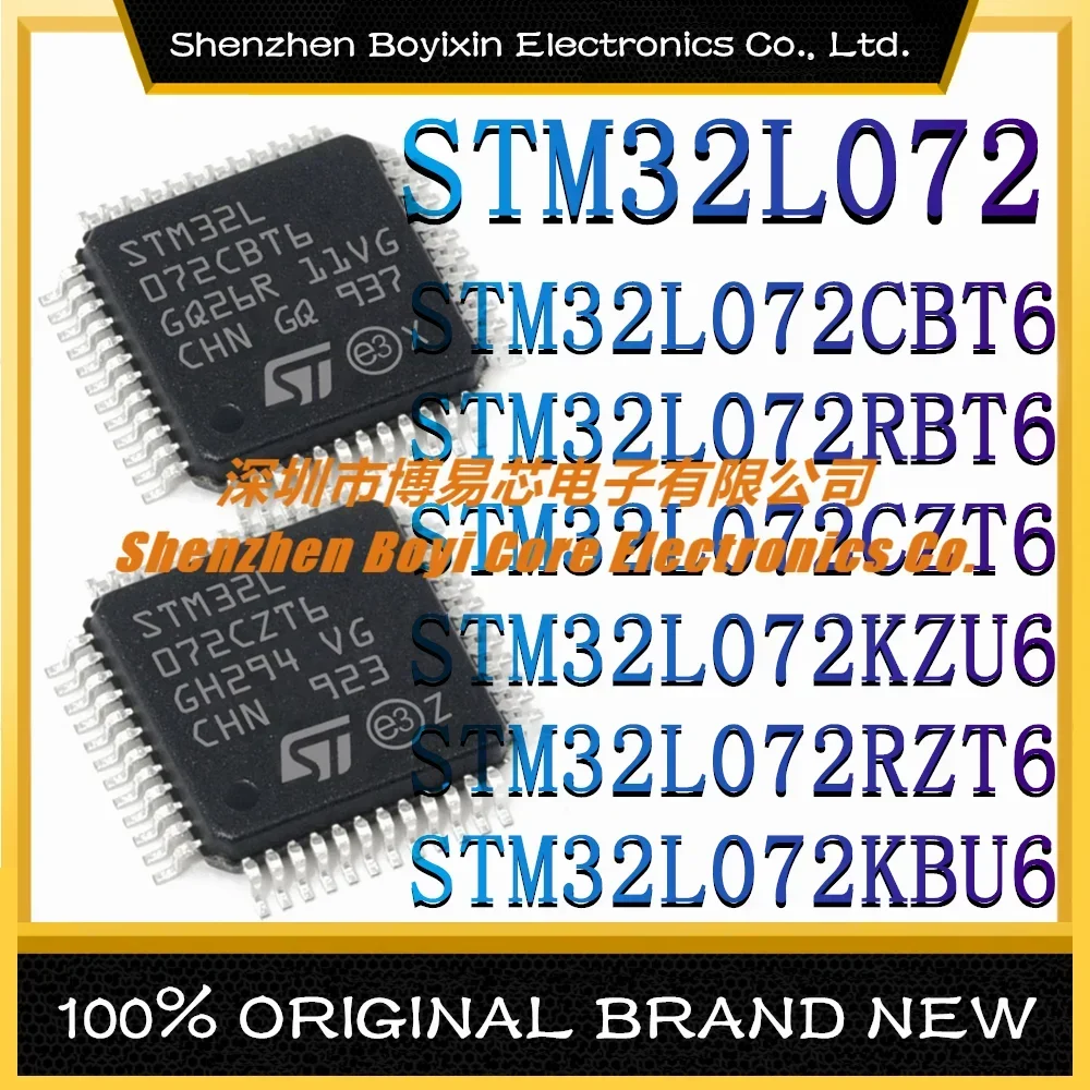 

STM32L072CBT6 STM32L072RBT6 STM32L072CZT6 STM32L072KZU6 STM32L072RZT6 STM32L072KBU6 ARM Cortex-M0 32MHz New Original Genuine