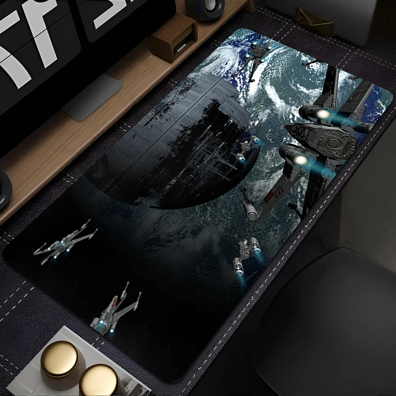 Anime Mouse Pad Gamer Keyboard Pad S-star W-wars S-spacecraft Desk Mouse Mat Carpet Rubber Tapis Souris Gaming Notbook Mousepad