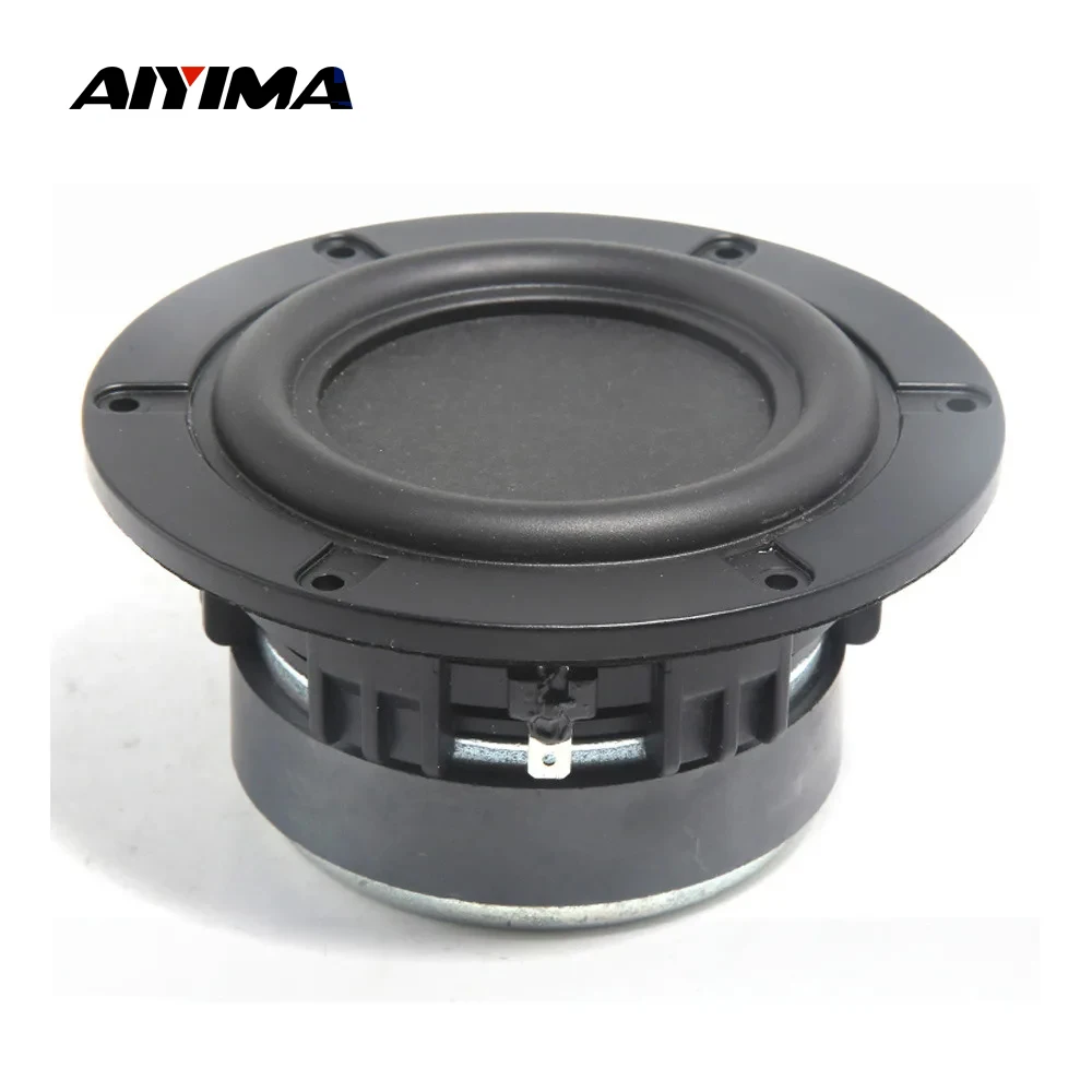 AIYIMA 4 Inch Full Range Speaker 8 Ohm 60W Bookshelf Loudspeaker DIY Power Amplifier Home Theater Sound Audio Speaker