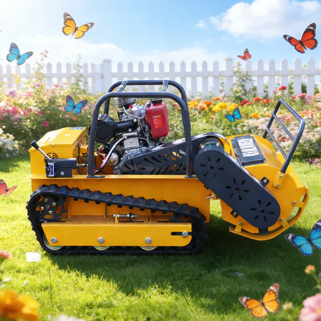 

Customized remote-controlled lawn mower suitable for home courtyard use, compact design, remote control and easy operation