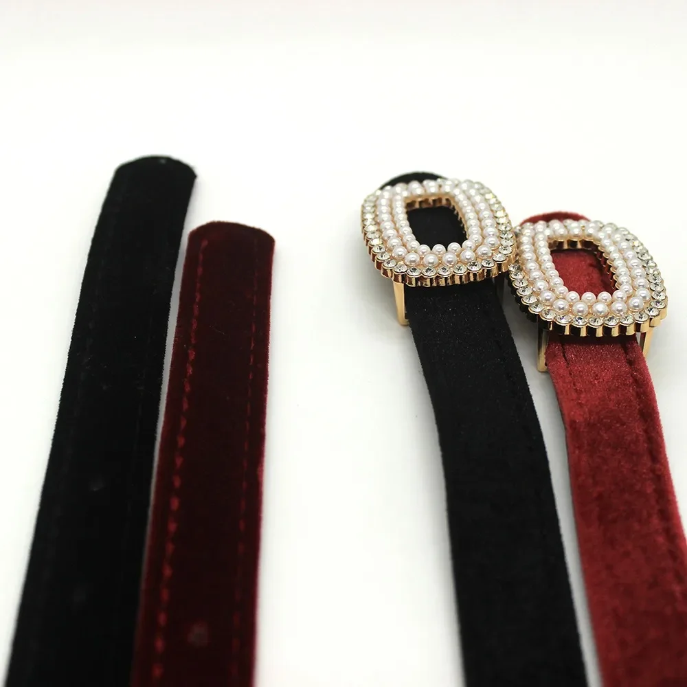 Mode Retro Fluwelen Riem Casual Klassieke Stijl Broekriem Jeans Trendy Tailleriem