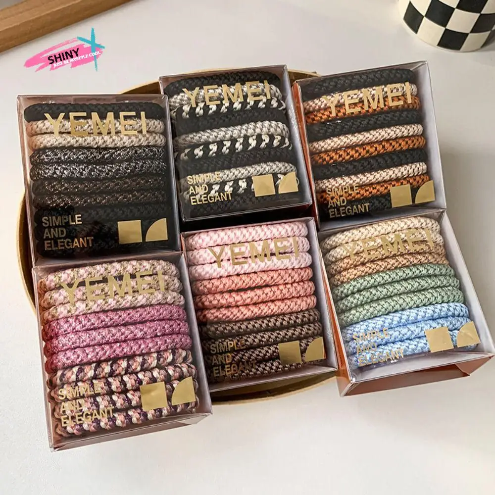 

Hair Tie Basic Hair Rope Set Cute Hair Ring Ponytail Holder Rubber Band Korean Style 10pcs/Set Colorful Hair Scrunchies Girl