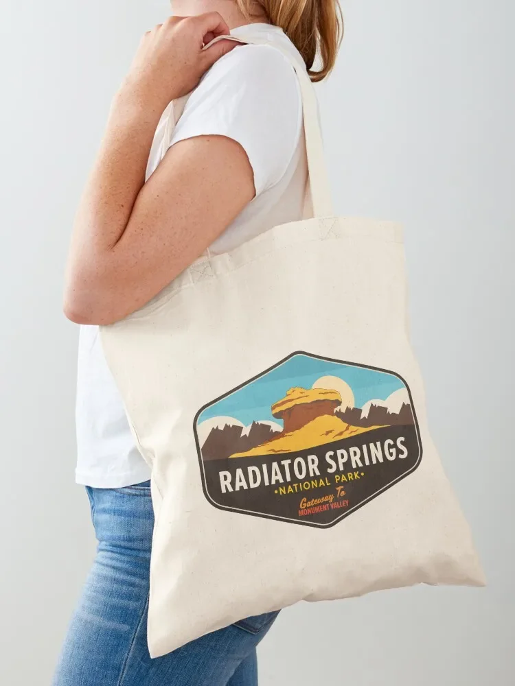 Radiator Springs National Park: Gateway to Monument Valley Tote Bag Big bag tote bags aesthetic