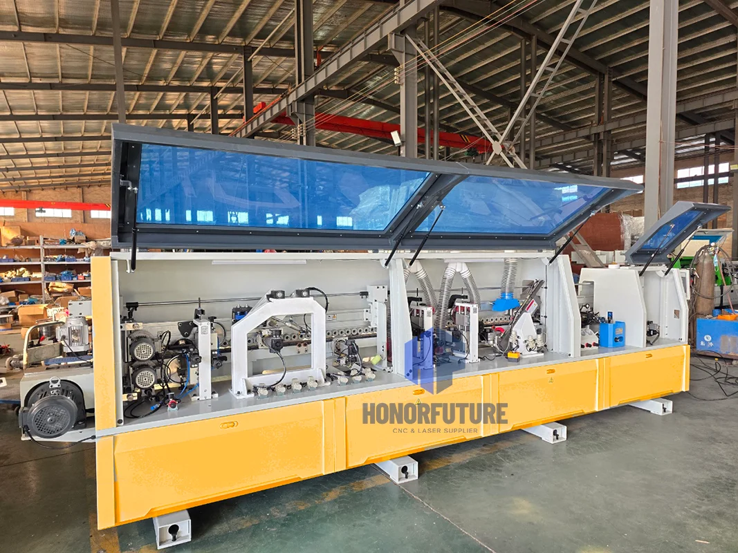 Fully Automatic Edge Banding Machine Corner Rounding Edgebander Woodworking Edgebander Machine With Pre-milling