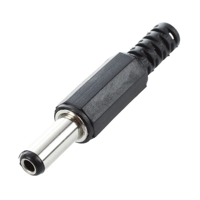 QWE-80 Pcs Black 2.5Mm X 5.5Mm DC Power Male Plug Jack Adapter