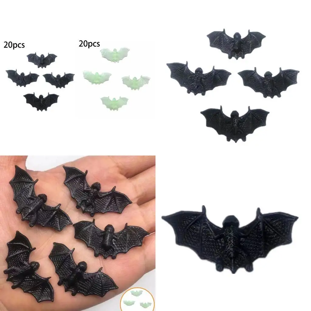

G6KF 20 Pieces Halloween Bat Decorations Bats Wall Decals Halloween Wall Decor