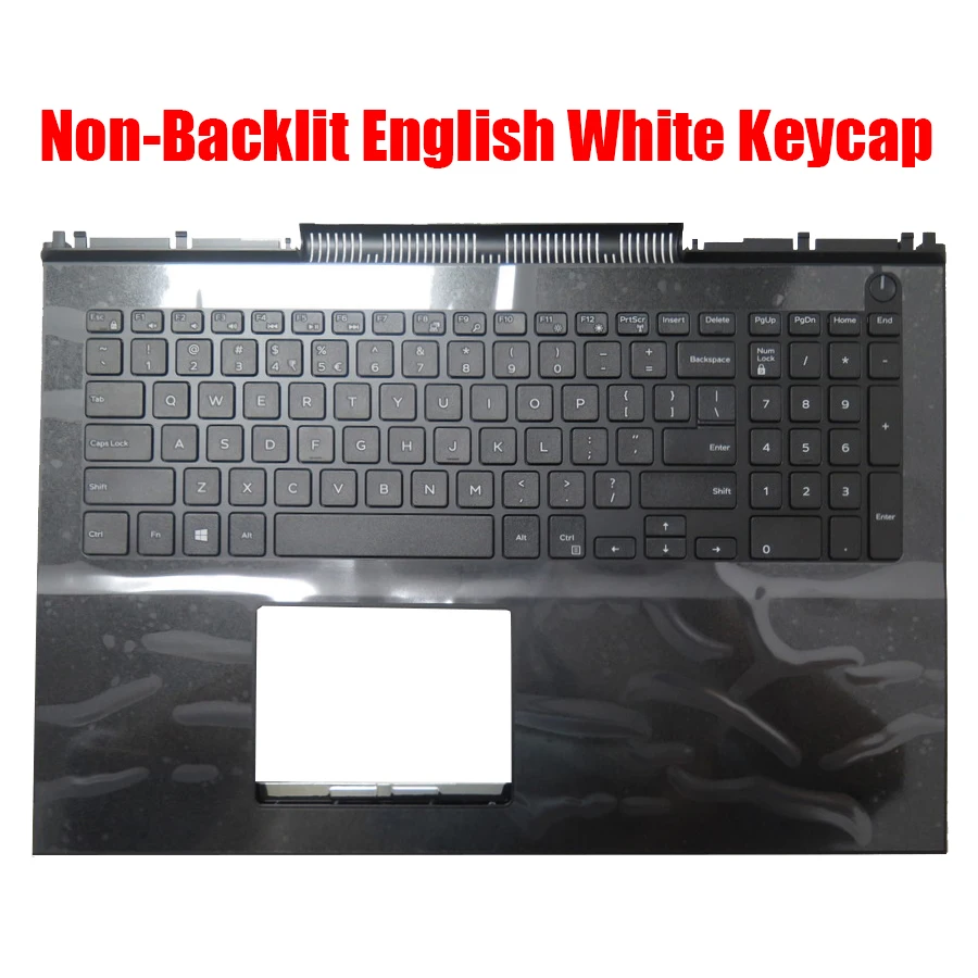 English Laptop Palmrest For DELL For Inspiron 15 7566 7567 0MDC8K MDC8K 0RG8C9 RG8C9 Without Backlit White Keycap Upper Case New