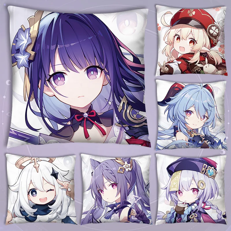 

Genshin Impact Pillow Case Game Anime Nasida Decorative Pillowcases Gift for Girl Boy Kids Bedroom Sofa Bed Pillow Cover 40x40