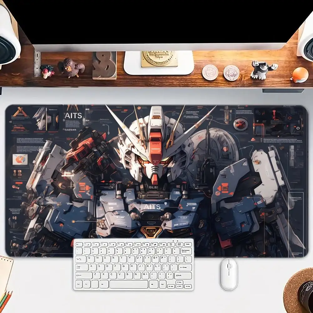 

Anime Mech Warrior Design Mouse Pad Large mouse pad, desk pad, anti slip base, washable for office and home use