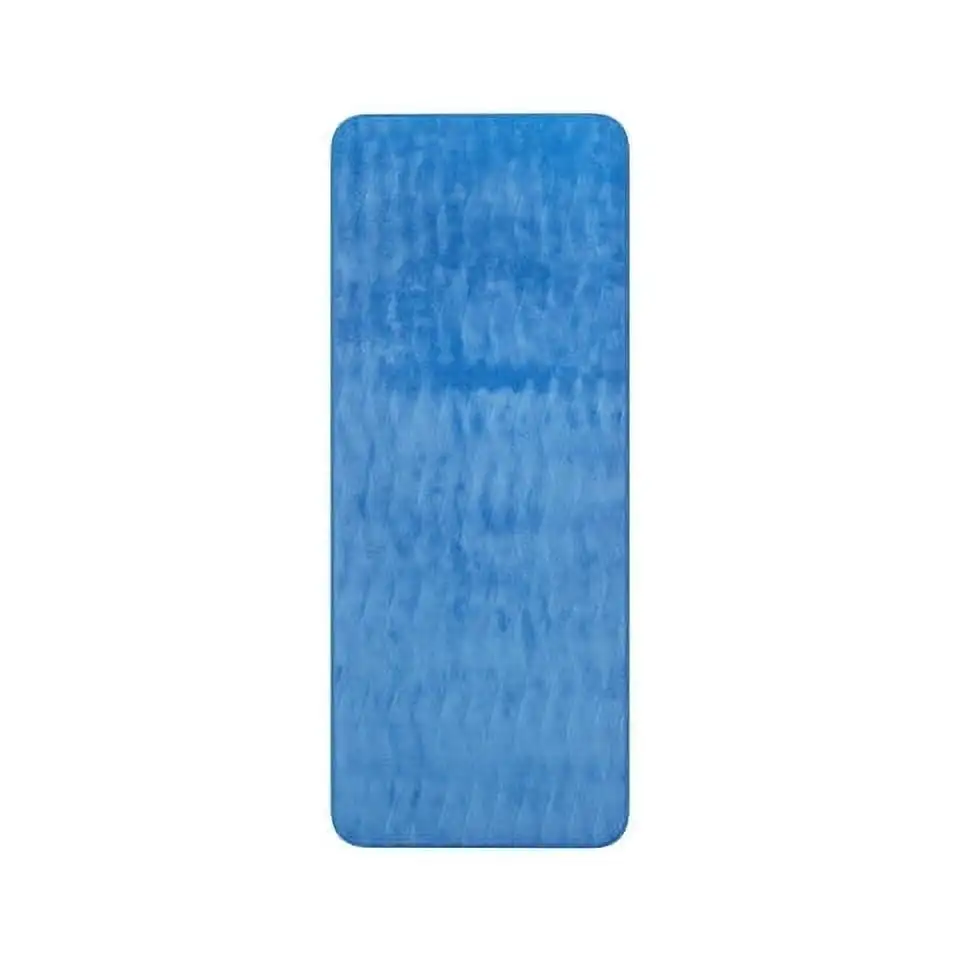 

Microfiber Memory Foam Bathroom Mat, Oversized Padded Nonslip Accent Rug, Blue