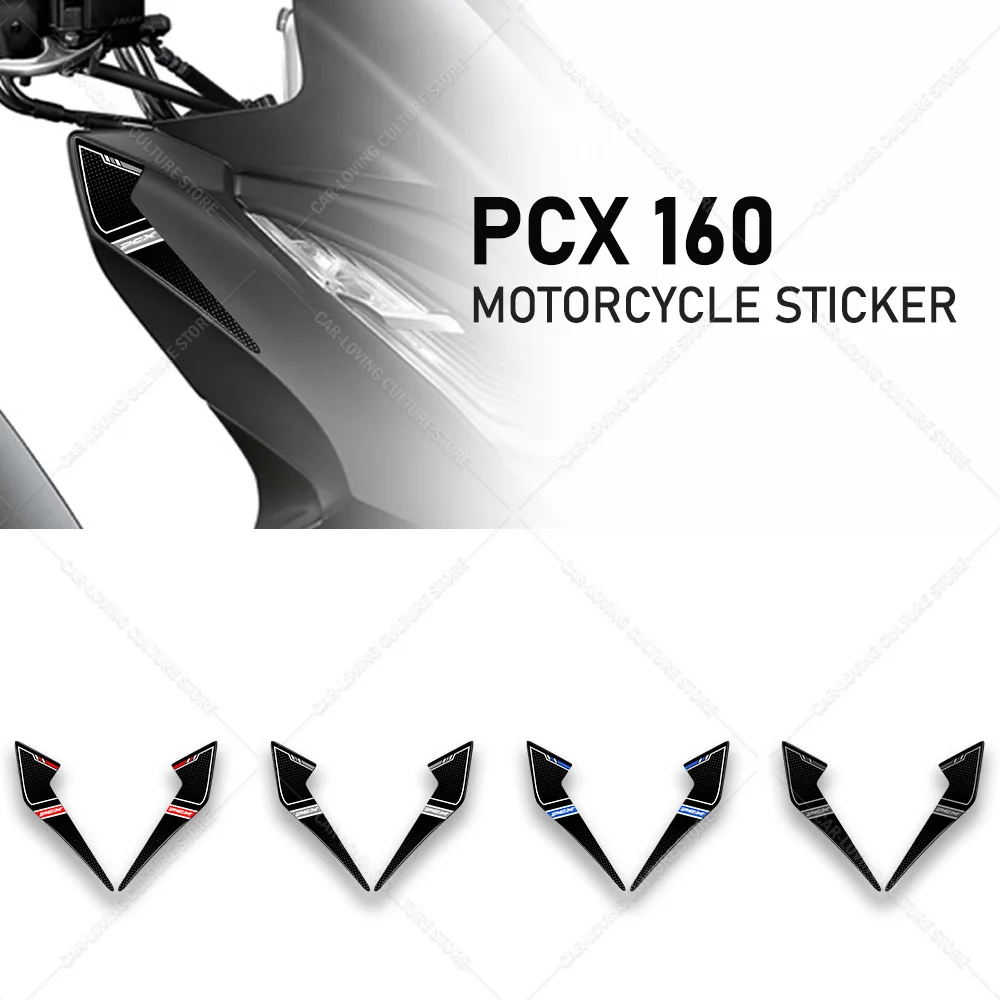 

PCX 1602025 Motorcycle Accessories Side of Motorcycle Head Protection Sticker 3D Resin Waterproof Sticker For PCX 160 2025