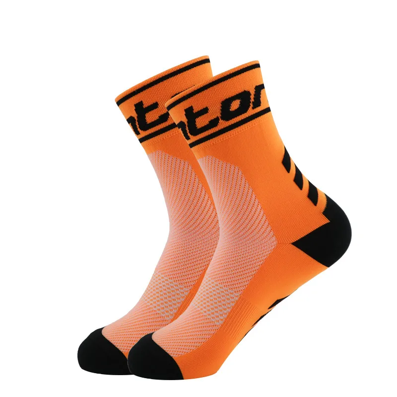 Sweat-Absorbent For Breathable Socks Mid-Calf 1pair Cycling, Sports Socks For Men Women