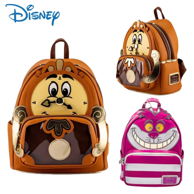 Disney Loungefly Beauty And The Beast Stitch Pixar Up Double Strap Shoulder Bag Purse School Backpack Backpack Kids Gifts