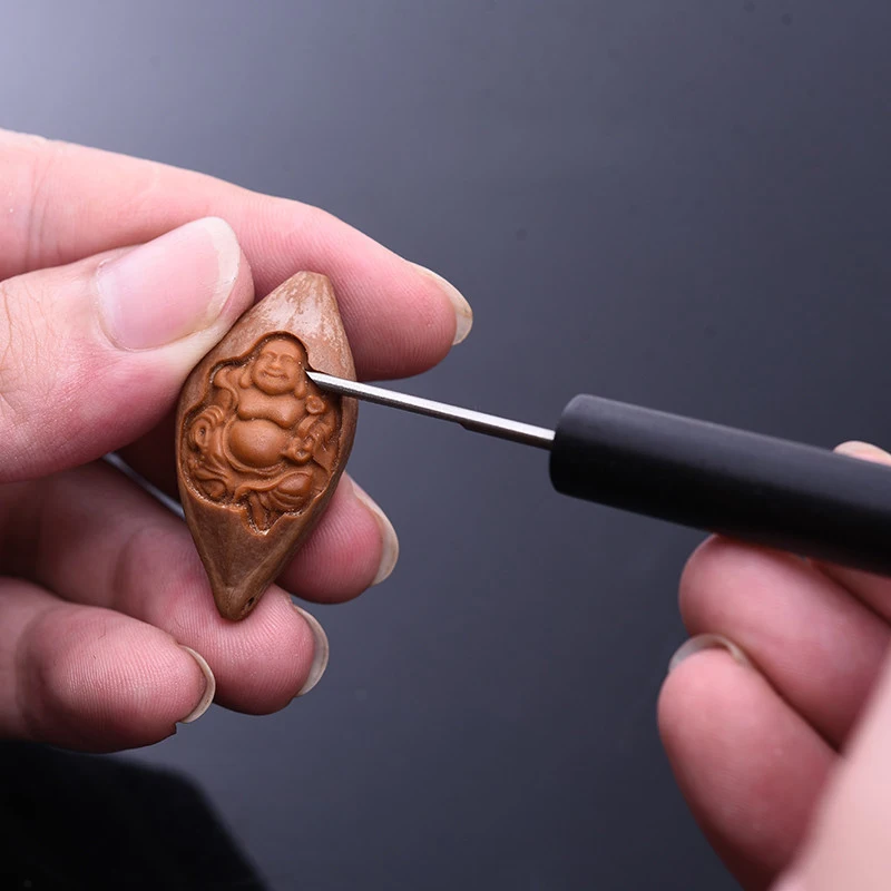 

Manual carving Cutter DIY Tools olive core walnut wood carving chisel Sandalwood Handle HSS 10pcs/set Microcarving Cutter