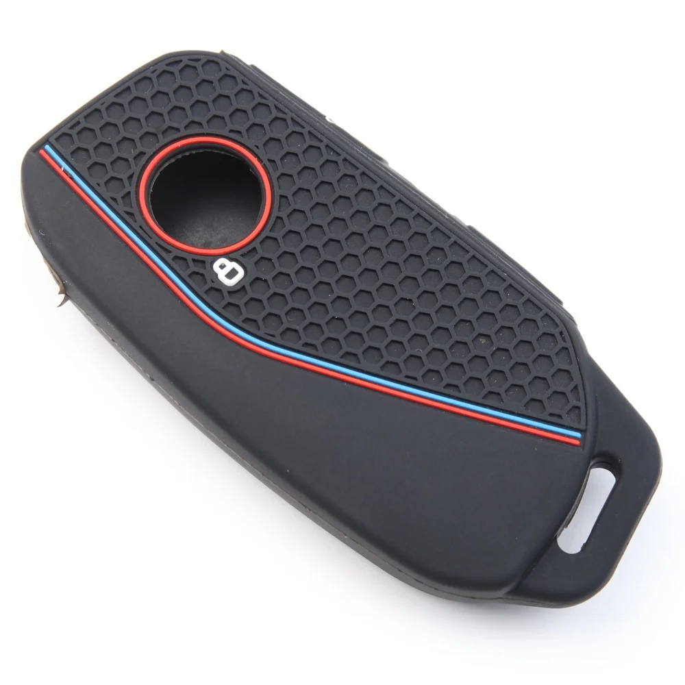 silicone holder key cover Accsesories car key case keychain for BMW Series 7 735i 740Li X7 X1 U11 2023 I7 G07 LCI XM