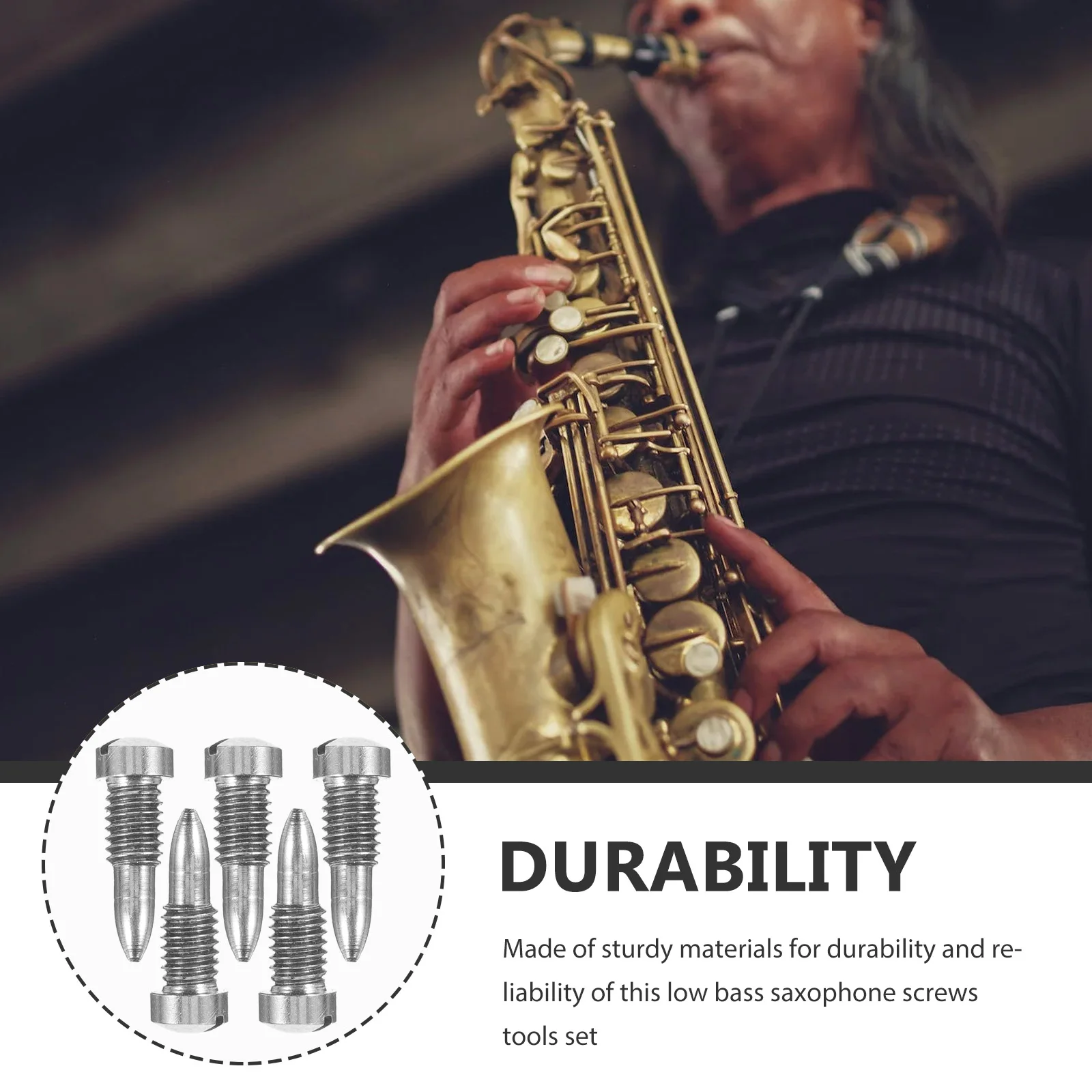 

5Pcs Saxophone Accessories Set Practical Functions for Professional Saxophone Players and Enthusiasts Instrument Parts