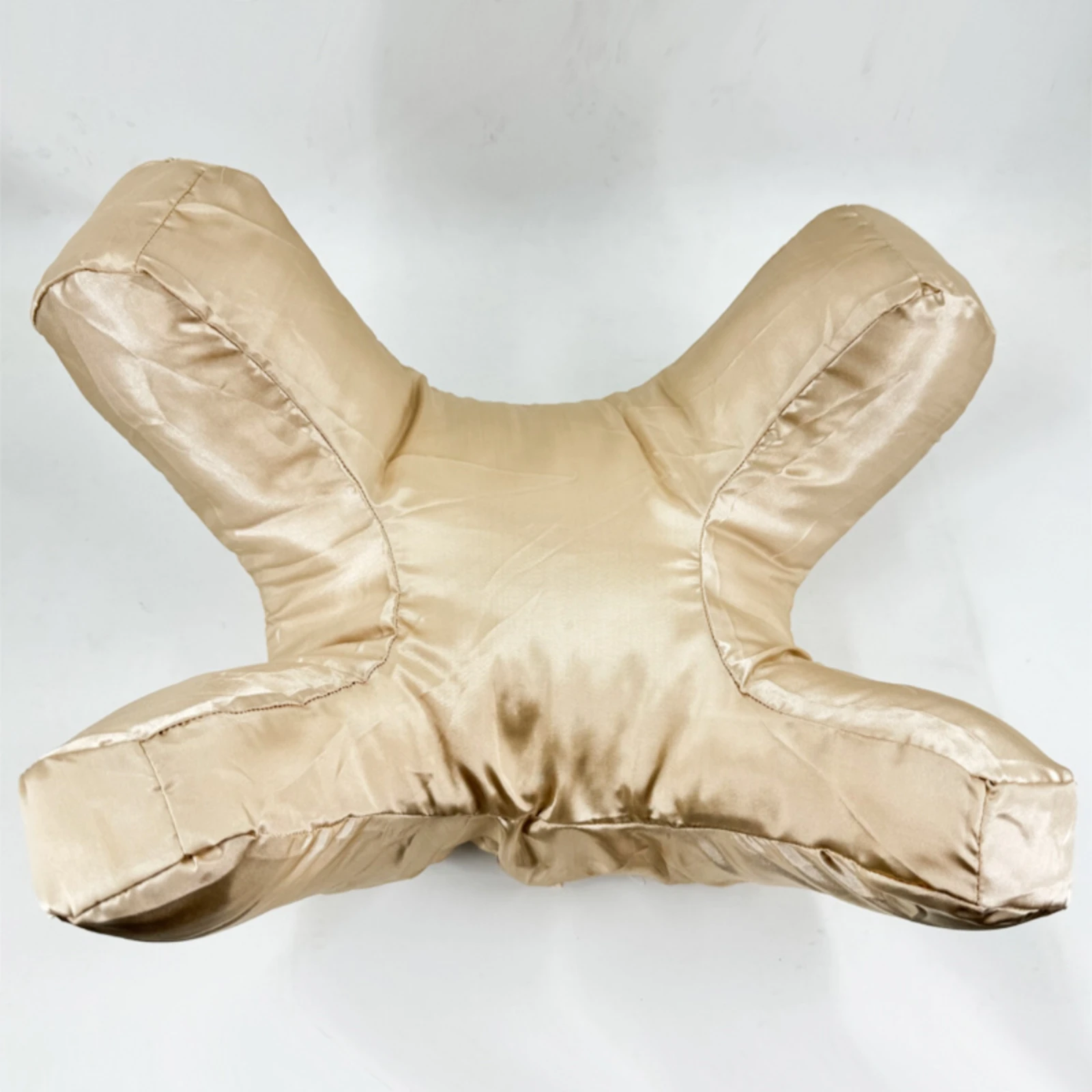 Butterfly Pillow Stitched Seams Satin Face Pillow Face Cradle Cushion Ultra-Soft Spa Accessory Curved Shape for Sleeping