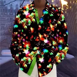 New men's casual and fashionable long sleeved shirt, soft and comfortable, new 2025 pattern shirt plus size