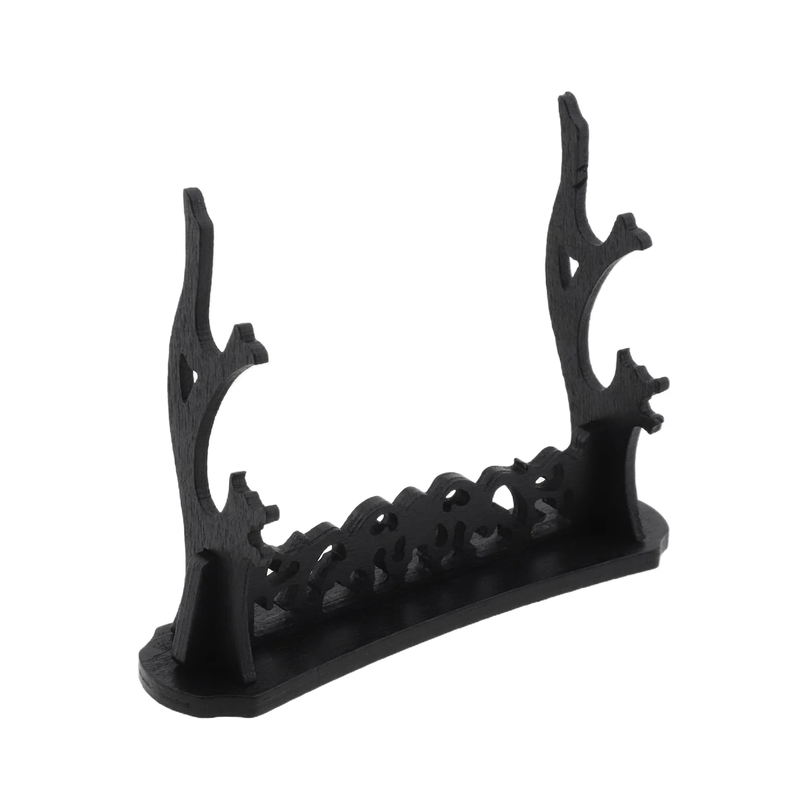 

1pc Black Holder Display Stand Sword Rack Collection Household Shelf Home Bracket Rack Collection Household Shelf Organizer