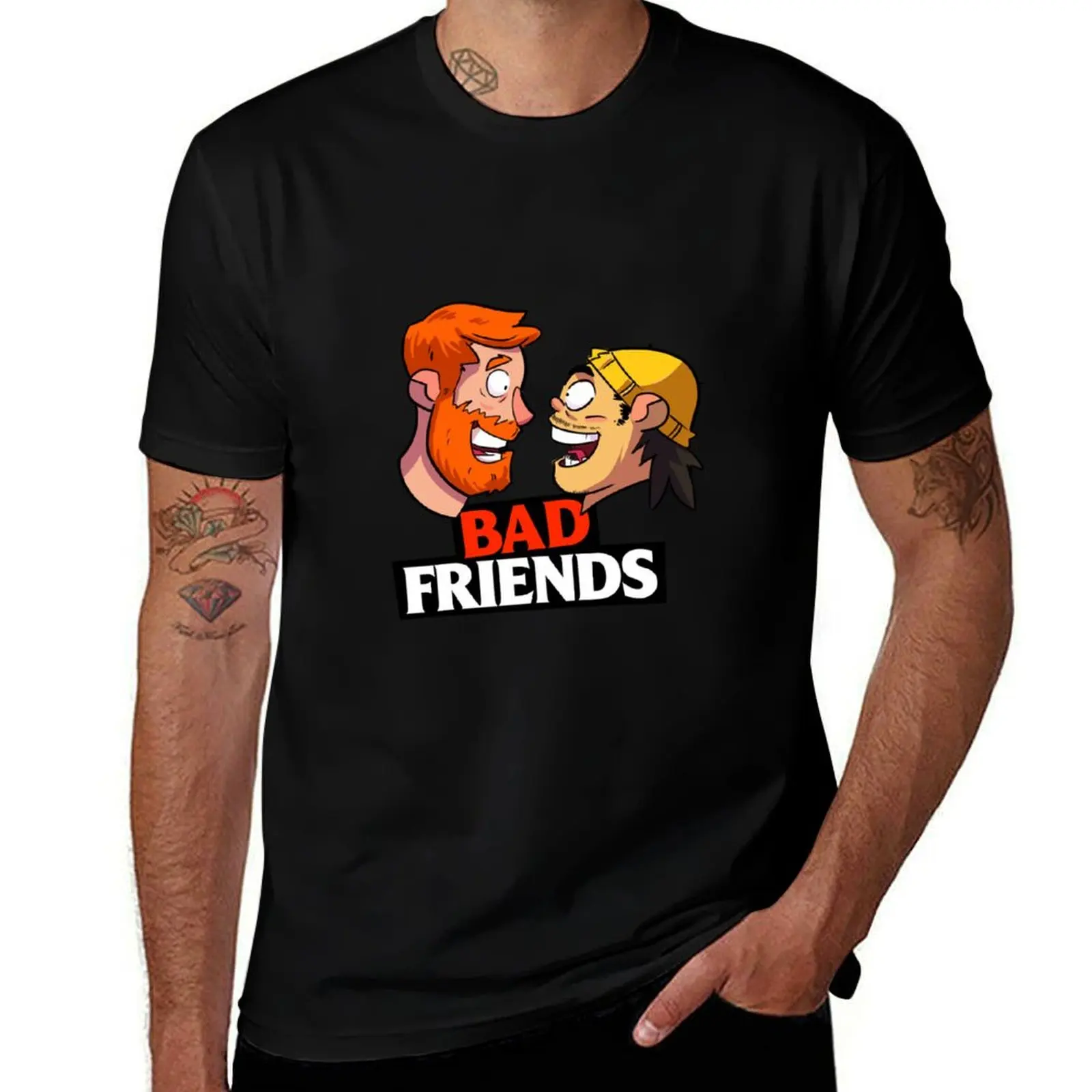 Copy of Bad Friends Podcast T-Shirt Casual Trendy Short Sleeve T-Shirt
