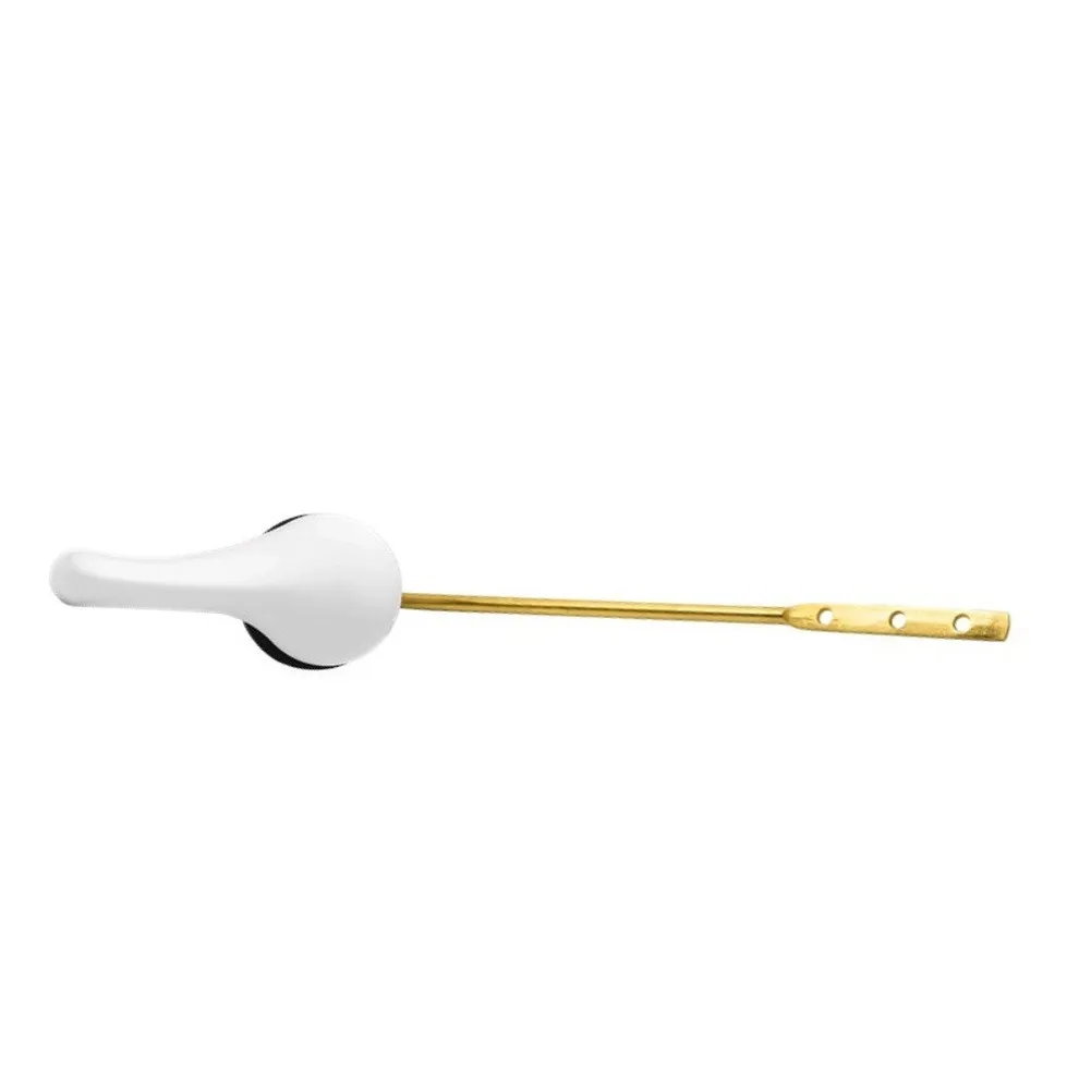 Flush Button and Service Wrench for Chrome Toilet Tanks Supporting Adjustment of Standard Fill Valve Assemblies