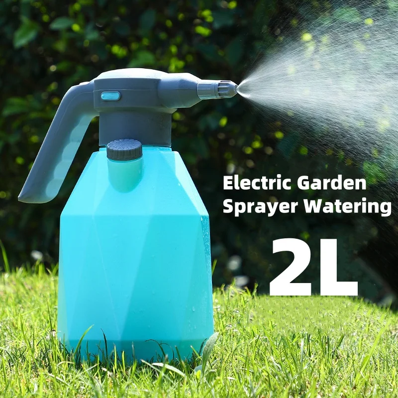 2L Electric Garden Sprayer Watering Can Automatic Atomizer Plant Mister Spray Bottle 2000mA USB Recharge Agricultural Irrigation