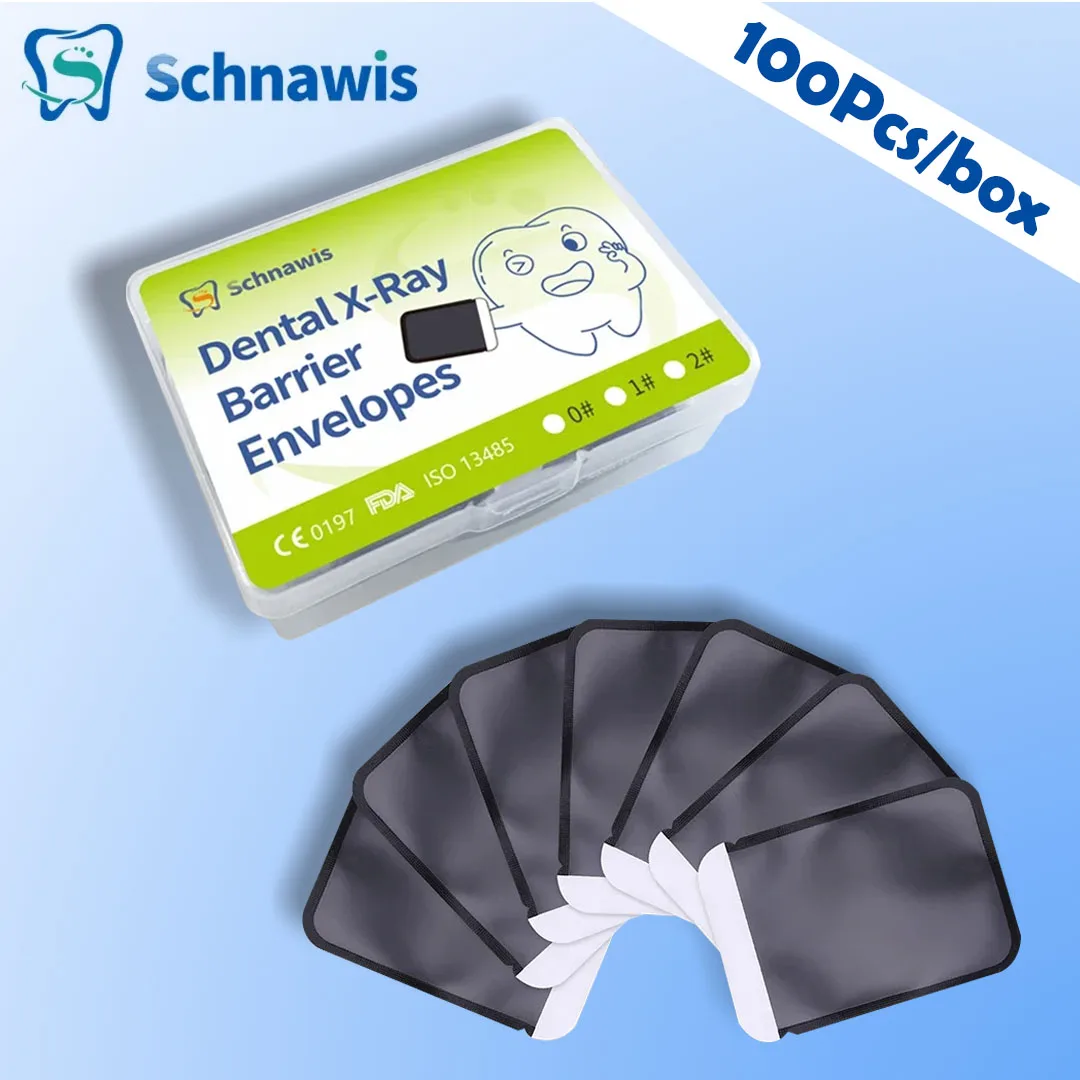 100 Stks/doos Tandheelkundige X-Ray Scanx Barrière Enveloppen Geschikt Voor 30X40 Mm Tanden Stuk Tandarts Tool