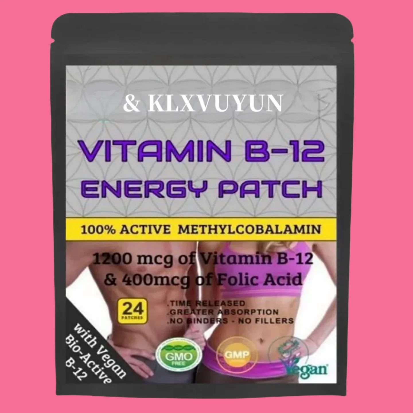 

Vitamin B12 Energy 24 Patches W/ Folic Acid 2+ Month Supply!!