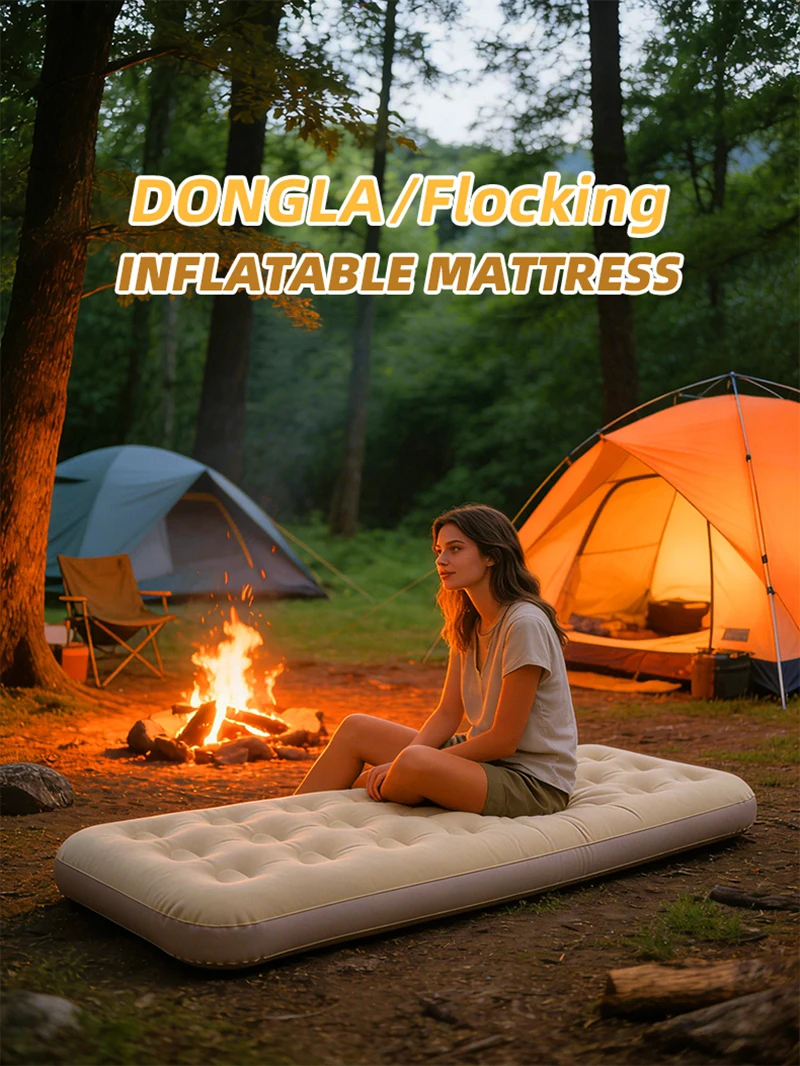 Aufblasbares Campingbett, Isomatte, 4 Größen, tragbare Blow-up-Matratze, Luftbett für Zuhause, Outdoor, Wandern, Reisen – Detail 1
