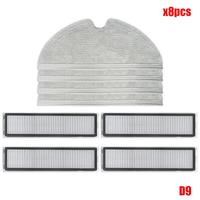 Stable-Vacuum Cleaner Main Brush Side Brush Hepa Filter Mop Rags Replacement Accessories For Dreame D9 & Bot L10 Pro Robotic