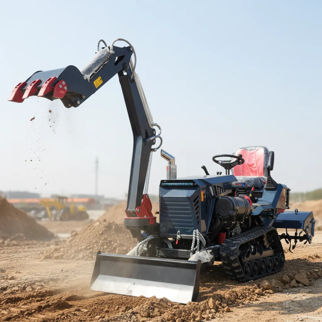 

35HP EPA Compliant Mini Track Tractor Front Energy Saving Small Tractor for Greenhouse Garden Lawn Farm Work