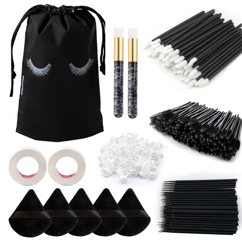 260PCS Eyelash Extensions Brushes Set Micro Lip Swab Mascara Wands Applicator For Eyebrow Lashes Extension Removing Makeup Tool