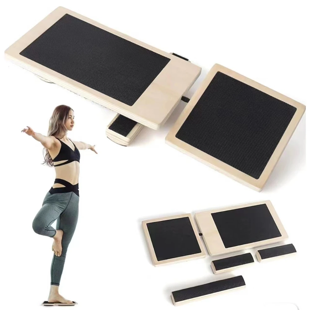 EULM растягивающаяся доска для ног из цельного дерева, тренажер для йоги, балетная балансировочная доска на одну ногу для упражнений на устойчивость к растяжении лодыжки