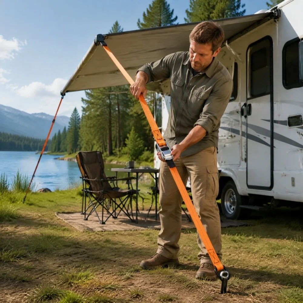 Durable Securing Straps Wind Resistant Easy To Adjust Wind Resistant Ropes Easy To Install Firmly In Place Tension Belts
