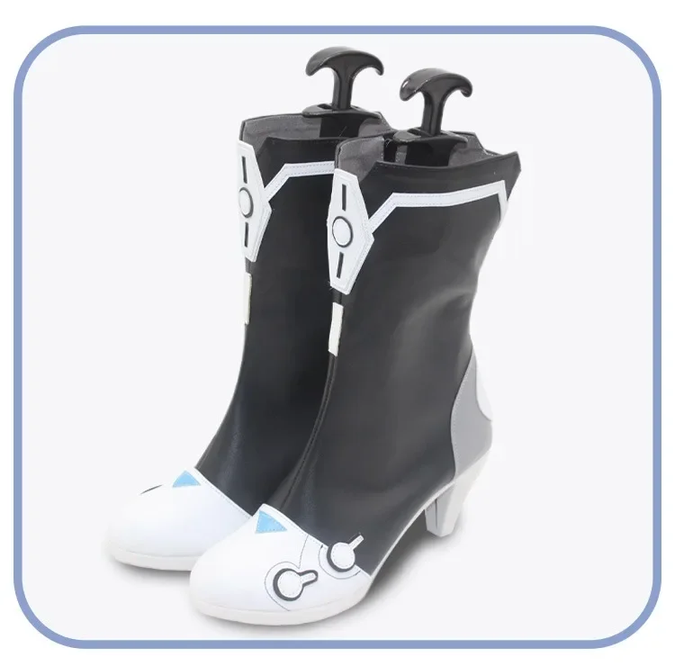 Gioco Honkai Impact 3 Griseo Scarpe Cosplay Stivali di Carnevale di Halloween Scarpe in pelle PU Puntelli Cosplay Su misura
