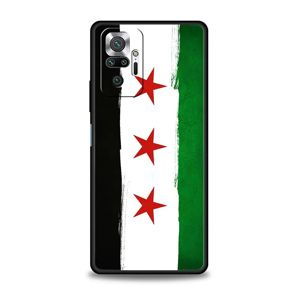 Syria flag Phone Case For Xiaomi Redmi Note 13 12 5G 11 10 Pro Plus 4G 9S 9 8 7 9T 13C 12C 10C 9C 9A Soft Silicone Cover