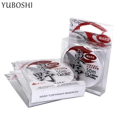 YUBOSHI High Quality 50M Wear Resistant Fluorocarbon Fishing Line Japan 0.109mm-0.332mm Nylon Line Pesca