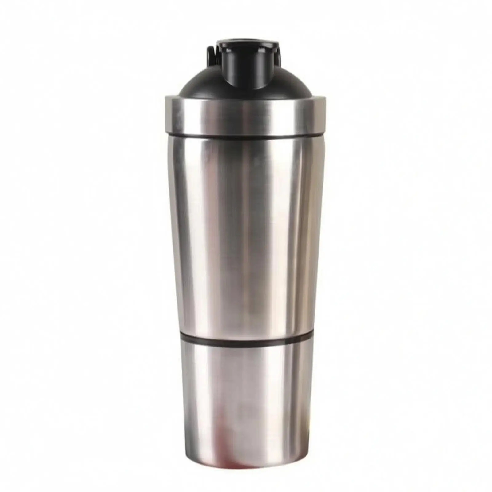 Leakproof Stainless Steel Sports Bottle Printed Measurement Scale Tapered Design, Metal Shaker Bottle, for Gym