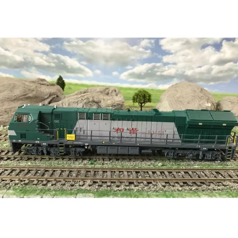 HO نوع 1:87 لعبة قطار الوئام 5 قاطرة ديزل مادة النحاس النقي نموذج القطار الأخضر لعبة الصبي هدية #5