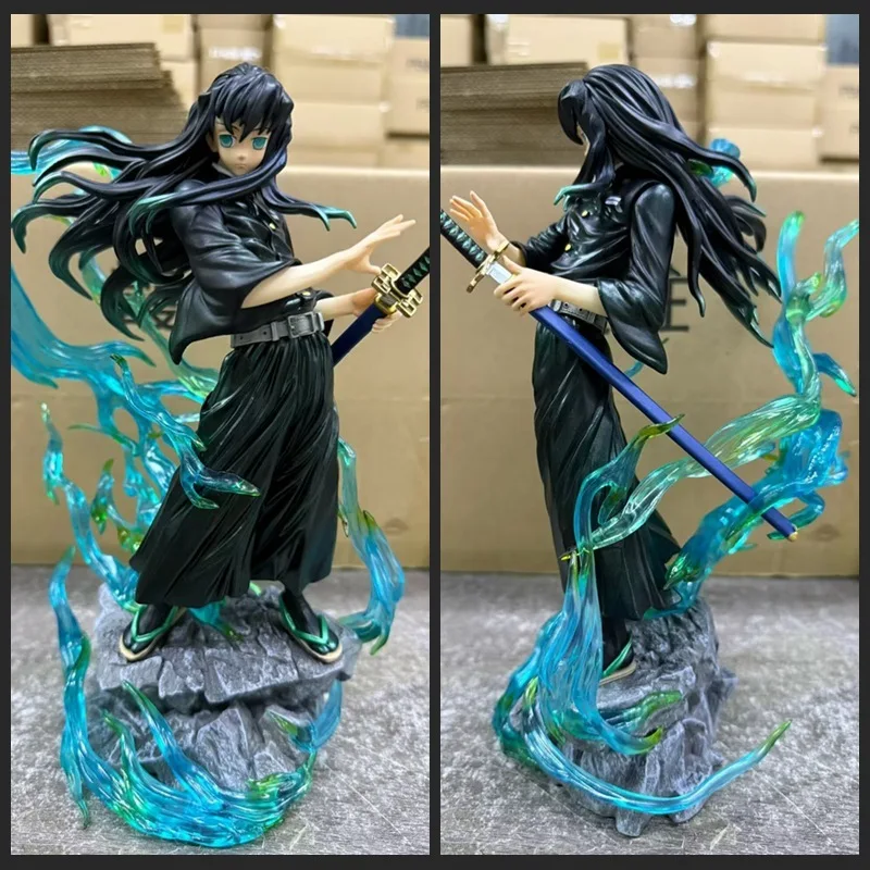 

Demon Slayer Anime 33cm Tokitou Muichirou Gk Statue Figurine Action Figures Pvc Collection Toy Model Decoration Surprise Gift