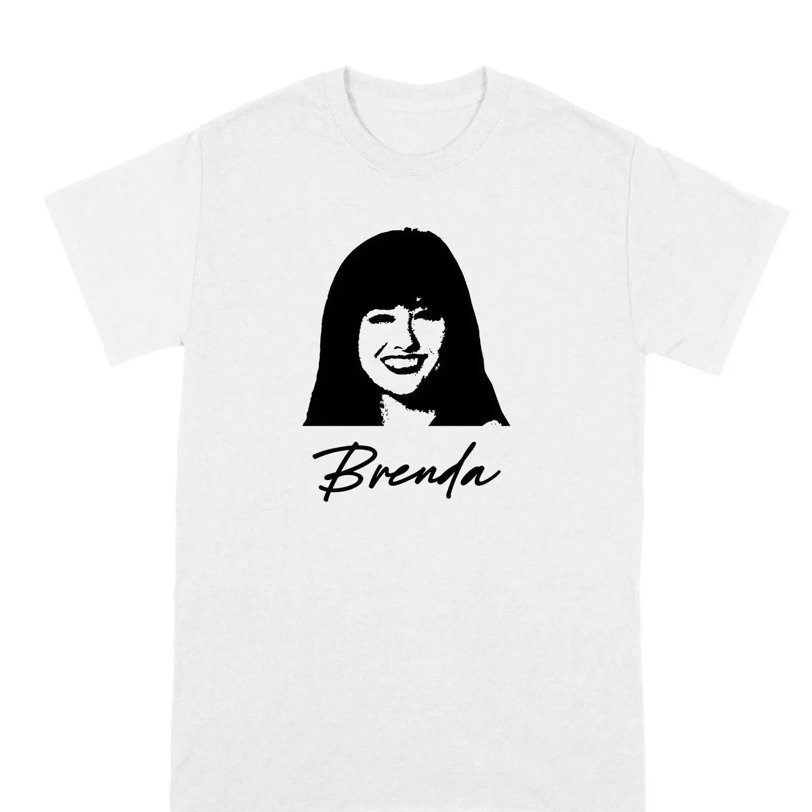 Camiseta de Personaje de la Serie de TV Brenda Walsh, Merchandising de la Sitcom de Beverly Hills, Estilo Vintage Lavado, para Uso Diario, Streetwear, Ligeramente Desgastada