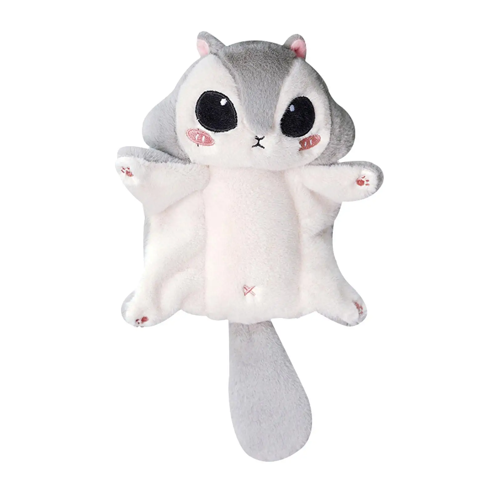 Flying Squirrel Bag Keychain Plush Doll Decorative Pendant Accessory for Backpack Car Key Ring Gifts