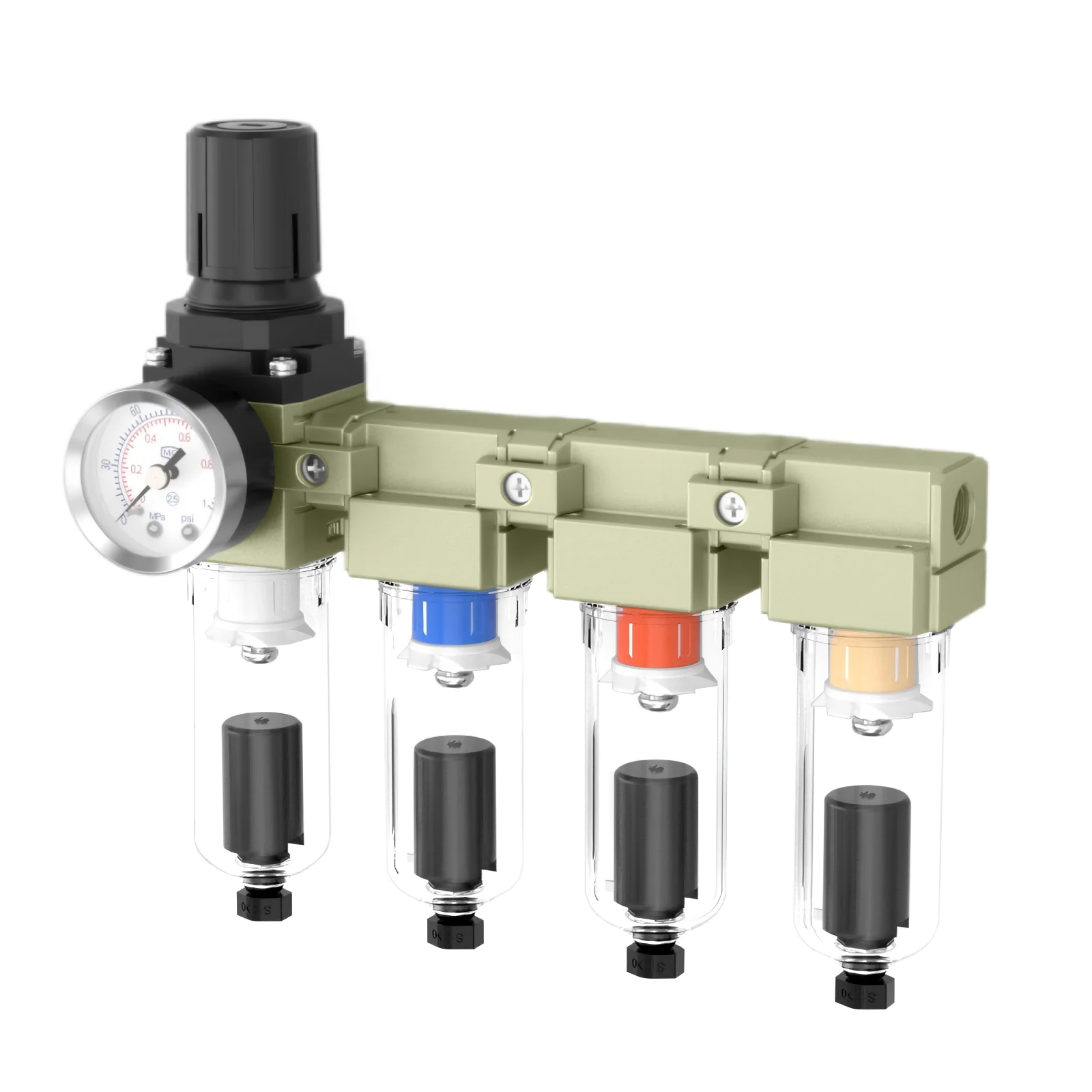 CWFFF 1/4 interface high-precision quadruple air filter precision air compressor air source processing gas pump water separator