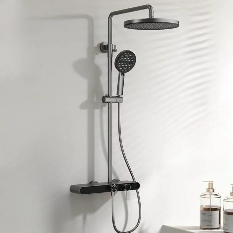 Bathroom Shower System Household Adjustable Multiple Spray Mode High Pressure Simple Shower Head Home Bathroom Accessories