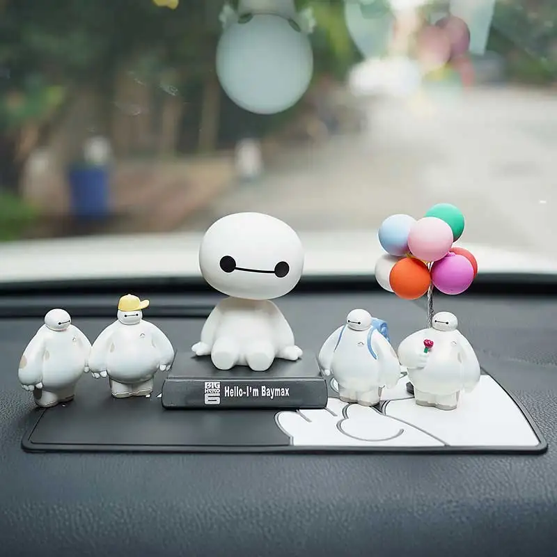 Cartoon Big Hero 6 Baymax Fat Man 16cm Anime Figures Toys Baymax Model Doll Pvc Action Figure  Model Room Decora Toys