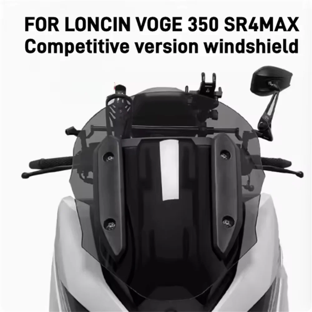 

For VOGE 350 SR4MAX windshield modification For VOGE 350 SR4MAX high rain protection chest plate and increased windshield height