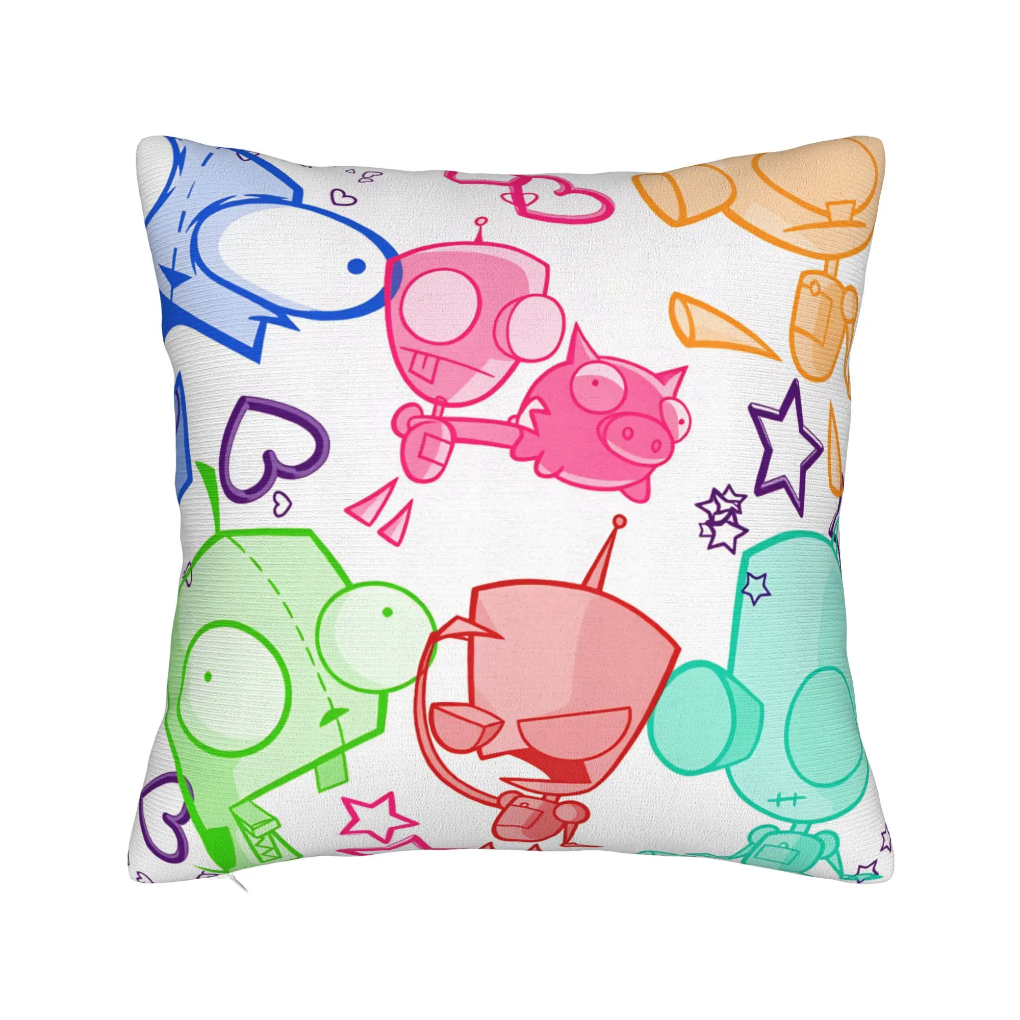 I-Invader ZIM Anime Pillow Case  Print Pillow Cover Funny Pillowcases For Living Room Chair