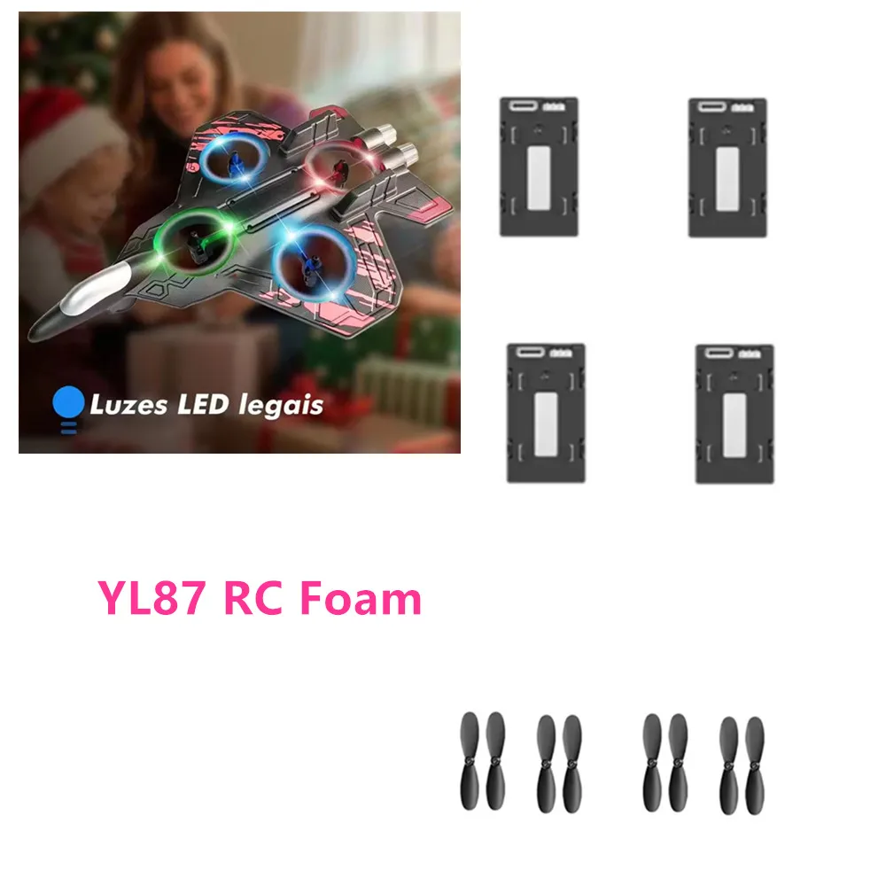 

YL87 RC Foam Airplane Battery 3.7V 350mAh YL87 Propeller Blade YL87 RC Plane Accessories YL87 Airplane Battery Parts